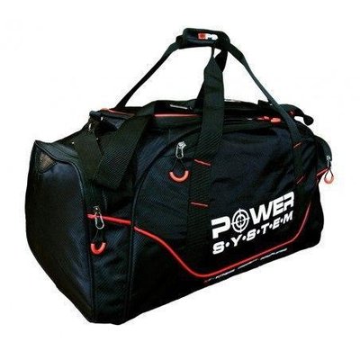 Спортивна сумка Power System PS-7010 Gym Bag Magna Black/Red 1413480637 фото